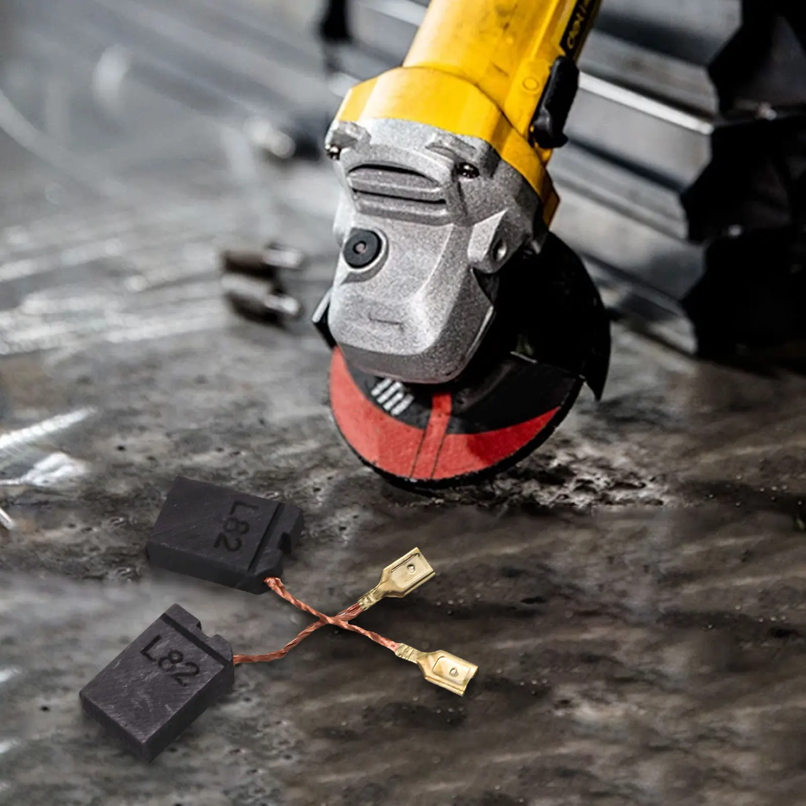 

N434649 Motor Brush DW840 Grinder Power Tool Accessories Automatic Stop Feature Tool Replacement 6.3x13.8 14 x20mm