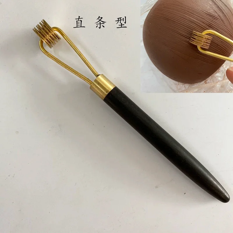 

1pcs diy Pottery Purple Clay Pot Making Special Tools lotus leaf pumpkin teapot sculpture hair pressing roller