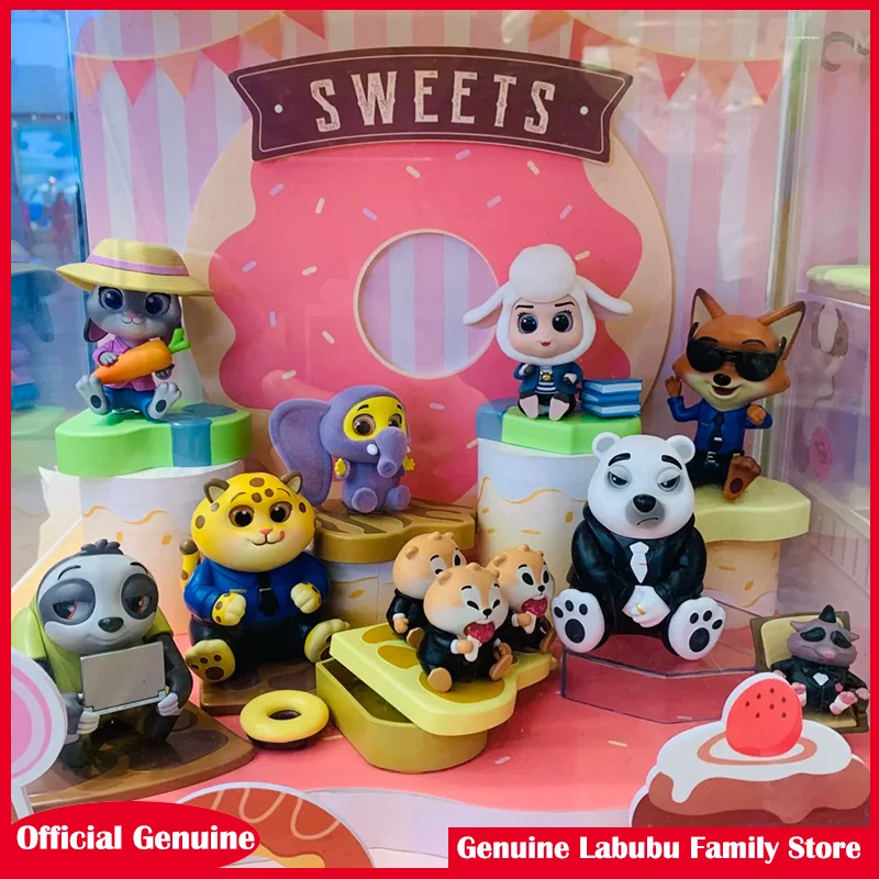 Genuine Disney Zootopia Series Good Sitting Blind Box Trendy Handmade Cute Anime Figure Decor Toy Cute Gift Collectible Ornament