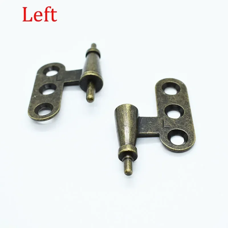 1pcs Antique Bronze Cabinet Door Hinge Wardrobe Cupboard Door Vintage Retro Folding Butt hinge detachable Furniture Hardware