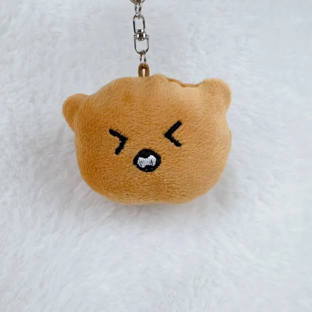 Kpop Idol JUNGWOO DOYOUNG JOHNNY Bag Charm Keychains Plush Doll  Keyring