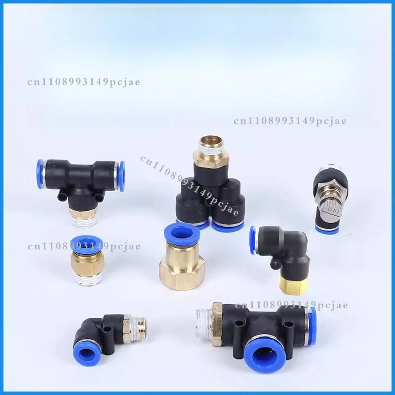for Guest type blue connector PC8-02 external thread SL throttle quick plug connector PL pneumatic quick connector
