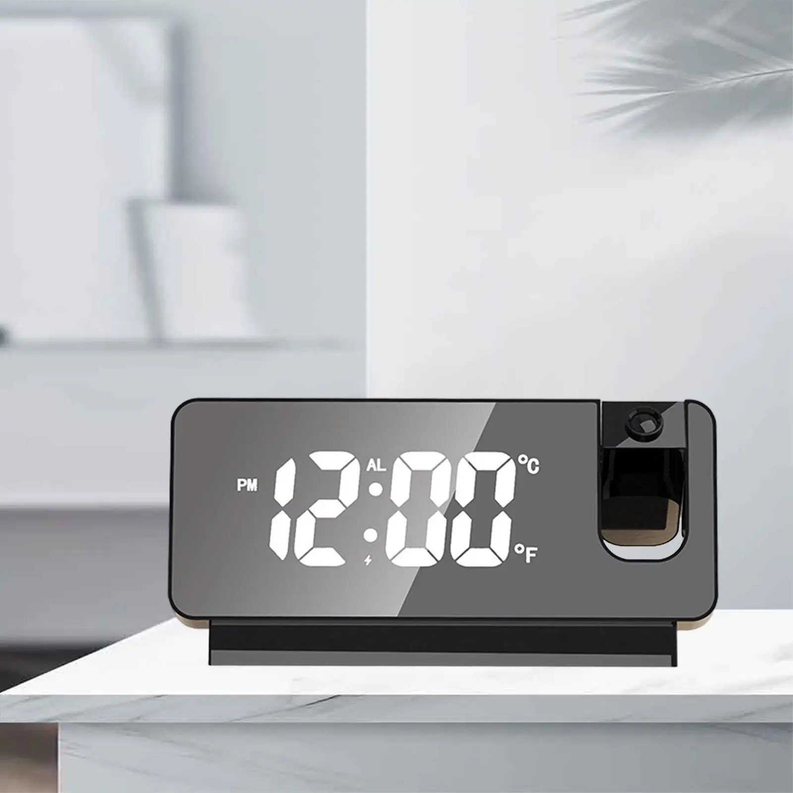 Digital Projection Alarm Clock Brightness Adjustable for Kids Elders Adults