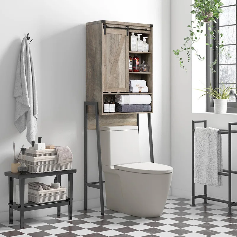 Toilet rack, washing machine storage rack, bathroom rack, non-punching floor bracket