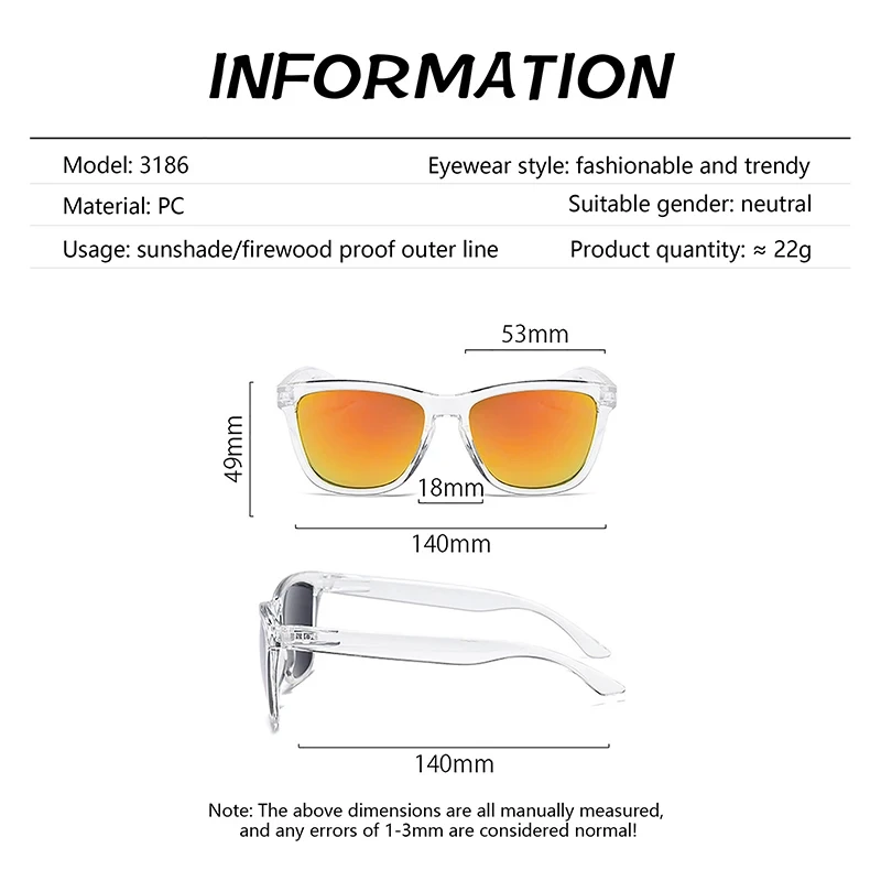 Retro Polarized Sunglasses Clear Night Vision Sunglasses Retro Men Women Brand Designer Sun glasses UV400