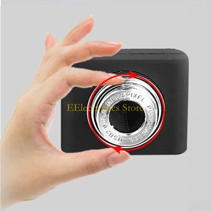 B03C 8 Million Pixels Mini Webcam for HD Web Computer Camera with Microphone for Desktop Laptop USB Plug and for Play for Vid
