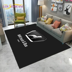 Man Truck Logo Series 3D Printing HD Carpet Rug for Home Living Room Bedroom Sofa Doormat Decor,kids Area Rug Non-slip Floor Mat
