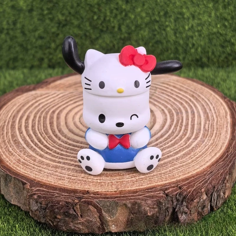 أنيمي الشكل سانريو مرحبا كيتي سينامورول بوم بورين Pochacco Kt قبعة Kawaii نموذج صندوق أعمى اللعب جمع الحلي الاطفال هدية
