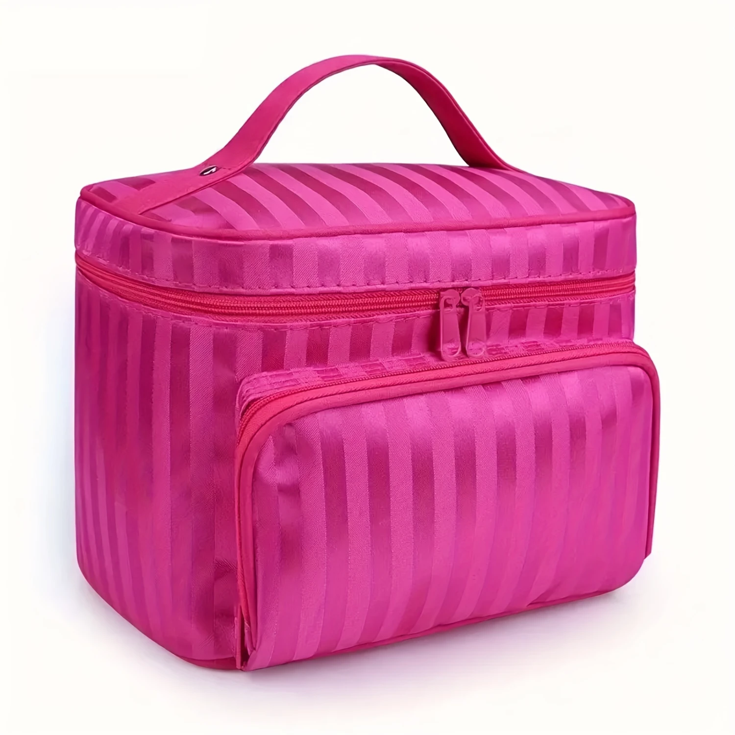 

Lightweight Simple Pattern Makeup Zipper Handbag, Versatile Toiletry Wash Bag, Women's Makeup Organizer
