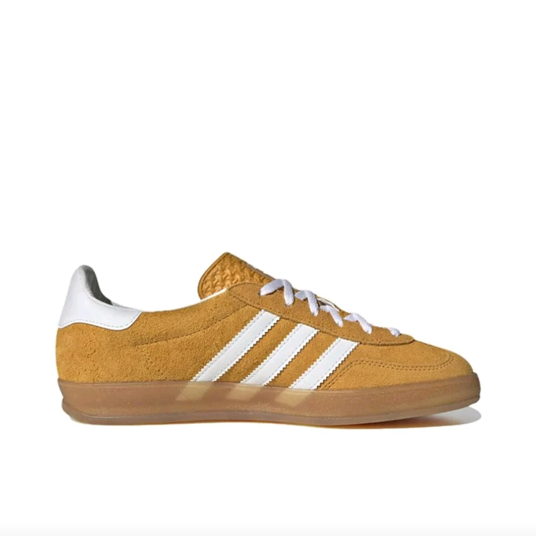 

Adidas Originals GAZELLE INDOOR Women's Skateboarding Shoes, Breathable, Lightweight Sneakers, Yellow