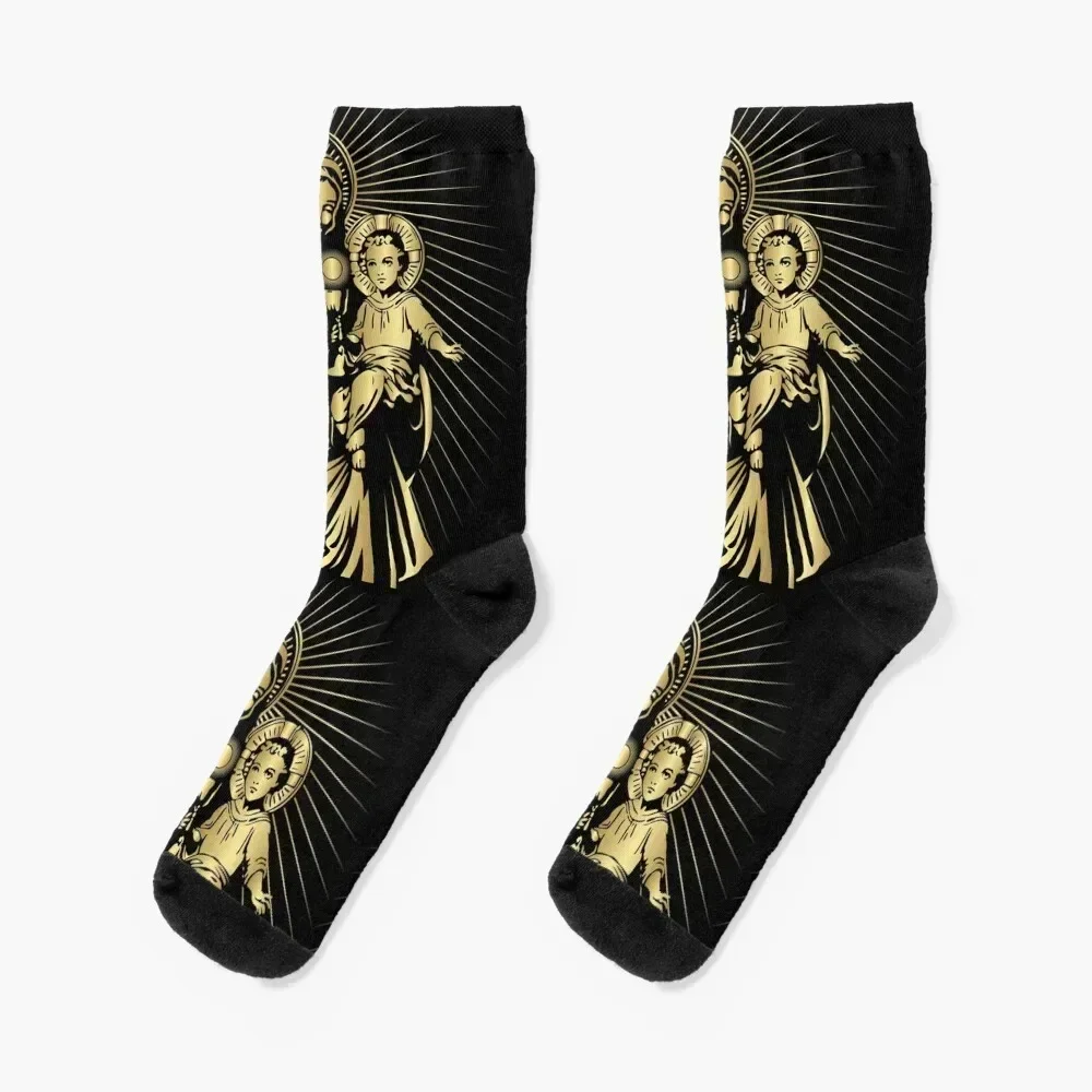 

Blessed Virgin Mary and Baby Jesus Socks Stockings compression aesthetic Novelties Socks Girl Men's