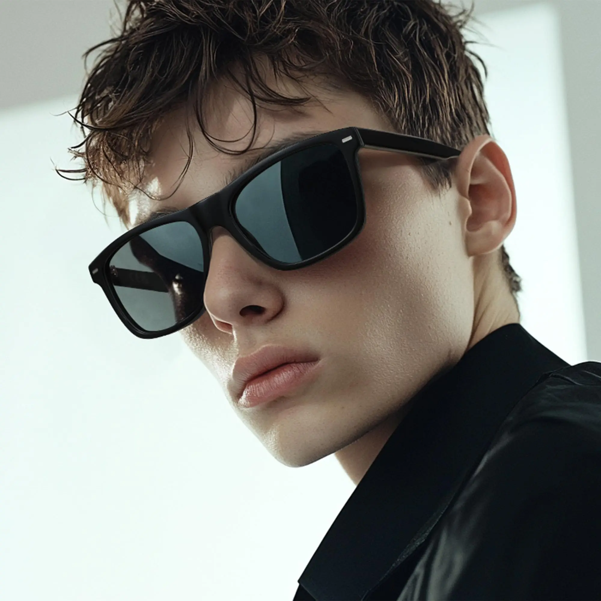 

BLUEMOKY Fashion Square Sunglasses for Men Polarized UV400 Protection Classic Retro Frame Driving Outdoor