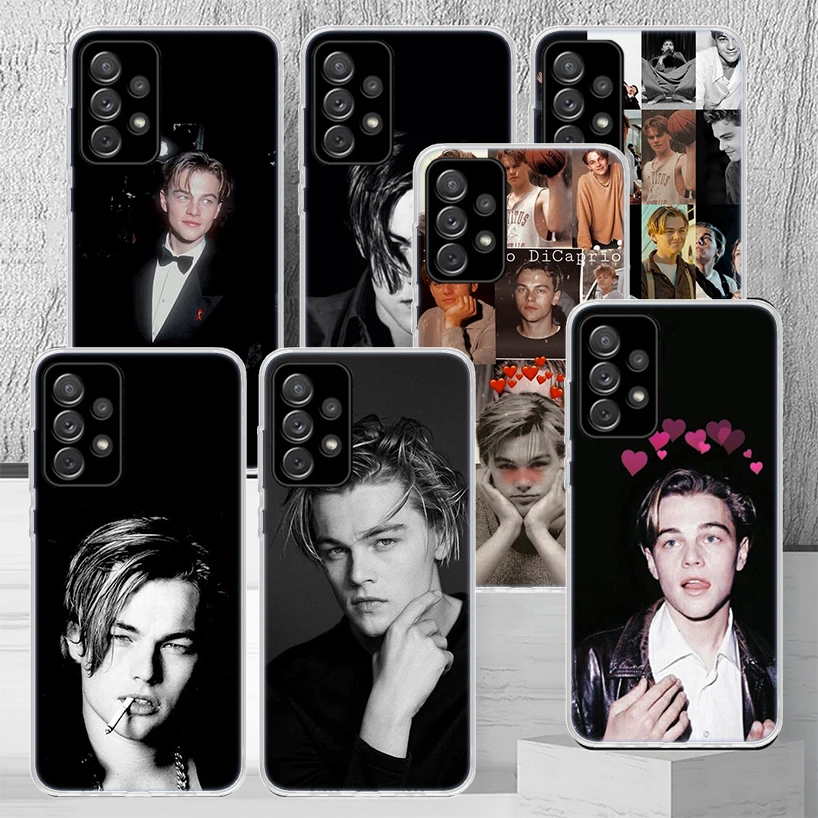 Funda de teléfono Leonardo Dicaprio Young, carcasa para Samsung Galaxy A54, A52, A53, A14, A12, A13, A24, A22, A23, A34, A32, A33, A04S, A03S, A02S