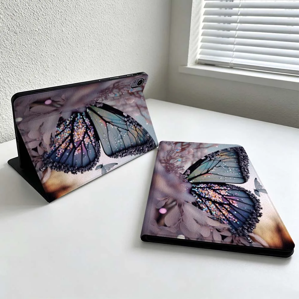 Luxurious Butterfly Pattern For Huawei MatePad MediaPad MagicPad Honor Pad 10 9 8 X10 X9 X8 Pro Soft Inch Tablet Case Cover