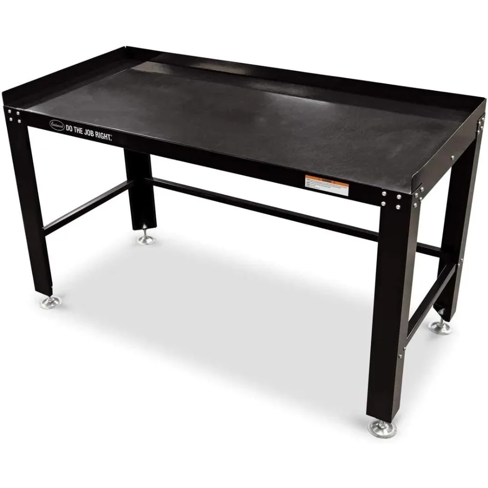 

Heavy Duty Steel Construction Shop Fully Adjustable Work Bench Holds Up to 1600 Lbs Powder Coated Finish
