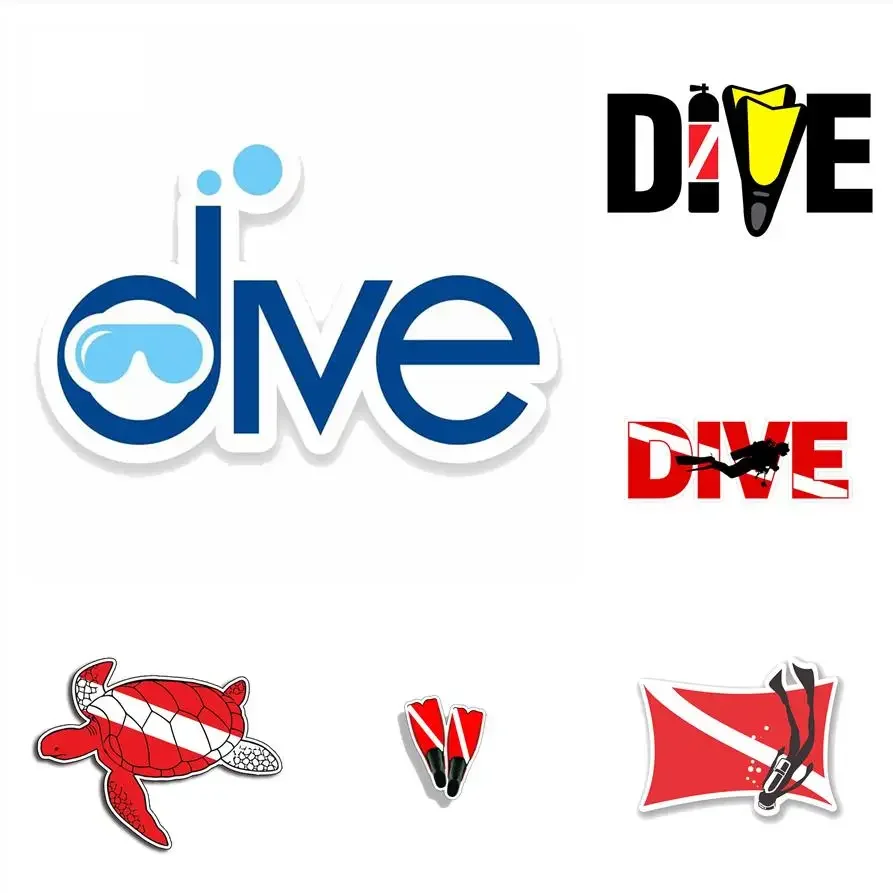 

Dive Decal Scuba Diver Cutout Flag Automobiles Motorcycles Bumper Truck Boat Vinyl Decal Waterproof Decor