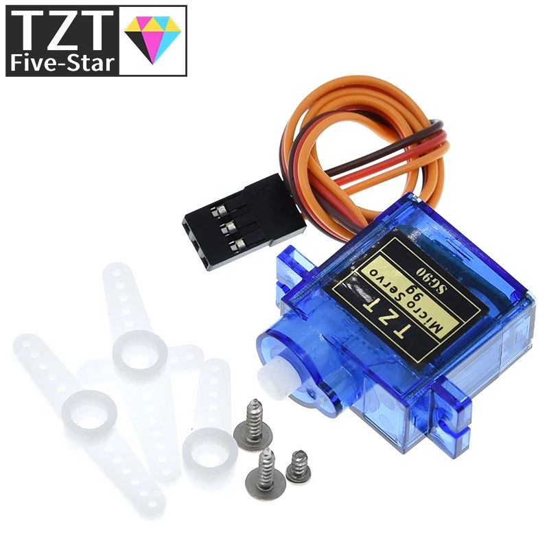 TZT  Official Smart Electronics Rc Mini Micro 9g 1.6KG Servo SG90 for RC 250 450 Helicopter Airplane Car Boat For Arduino DIY