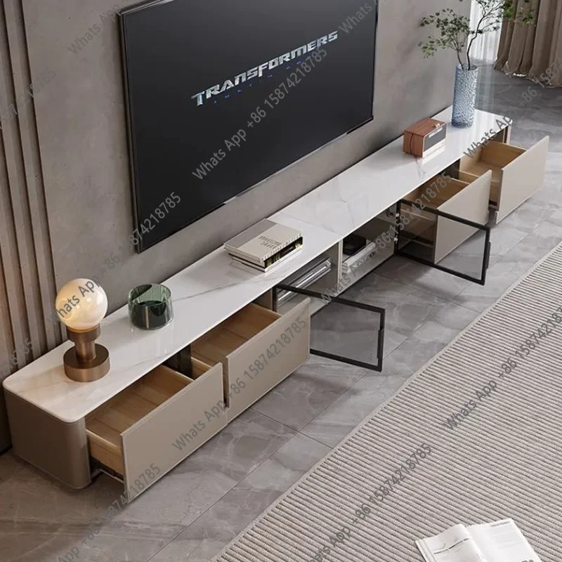 Organizador de Almacenamiento, Soportes para TV, Muebles Modernos para Sala de Estar, Mesa de TV de Madera de Lujo, Muebles Universales para TV, Muebles de Moda