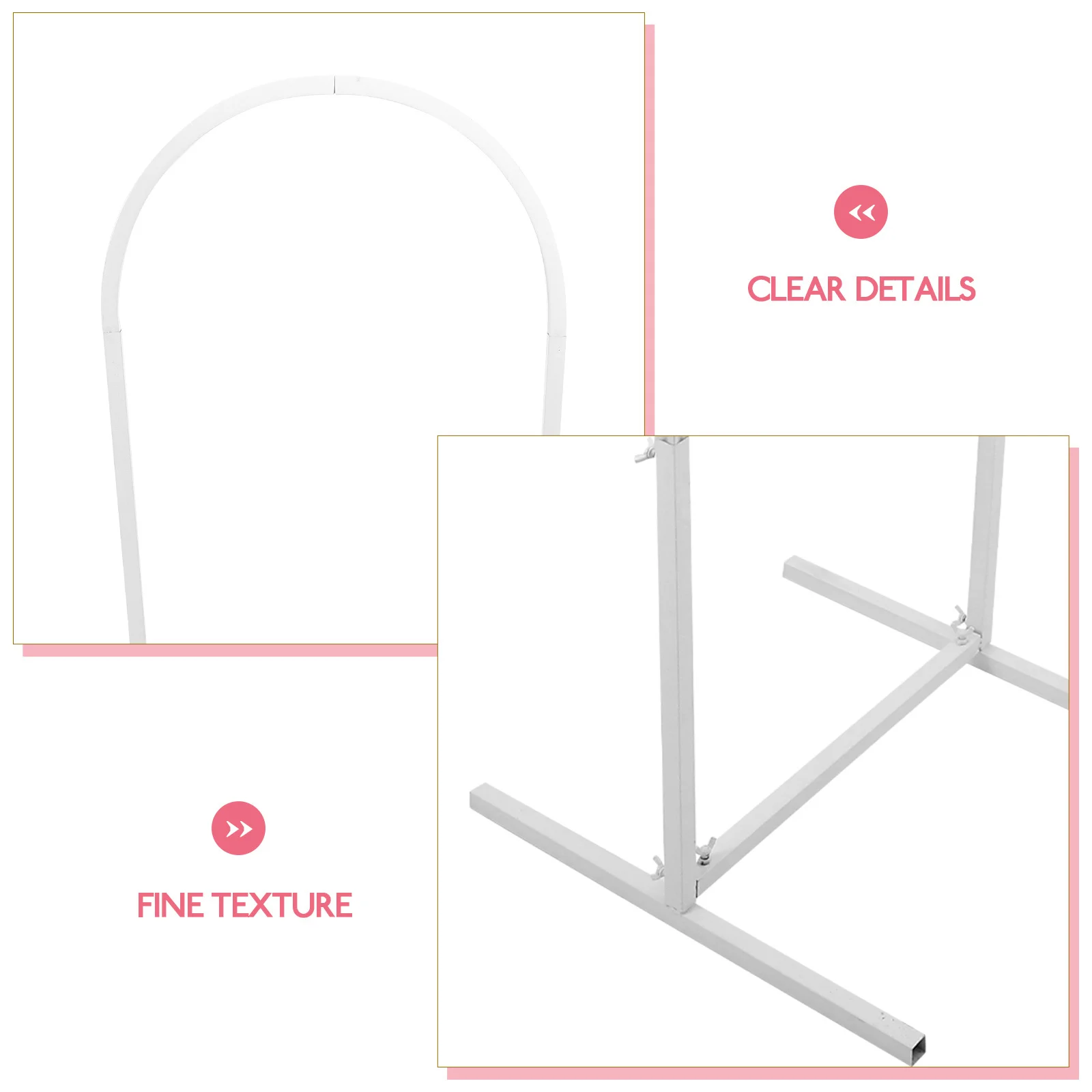 

Flower Arch Stand Metal Backdrop Frame Wedding Arch Stand for Party Balloon Floral Decor Reusable Backdrop Holder for Photo