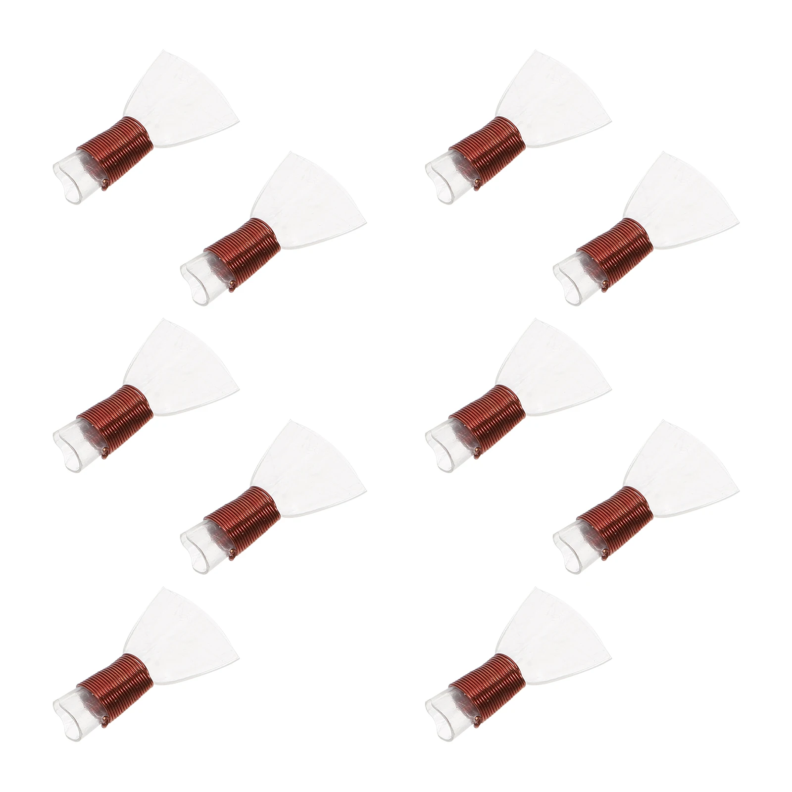 

10 Pcs for Suona Whistle Traditional Reed Saxophone Reeds White Plastic Accessories