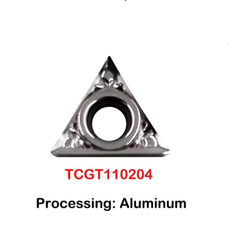 

YRFL 10PCS CNC Insert Triangular Inner Hole Lathe Inserts TCMT 110204 TCMT 16T304 Boring Turning Tool Grain