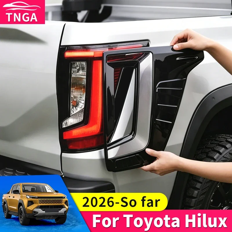 

For Toyota Hilux SR5 2026 Taillight Decorative Cover Protect Lamp Anti Scratch Upgrade Styling Car Exterior Modification Part