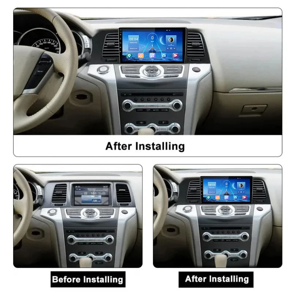 EKIY Autostereo Android For Nissan Murano Z51 2010 2011 2011 2012-2014 Car Radio Navigation GPS Multimedia Video Player DSP