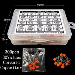 30 valori 2pf-0.1uf 100nf Kit condensatore ceramico 2/3/5/10/22/30/33/47/68/82/100 // 220/330/470/680/pf/p condensatori 1/1.5/2.2/3.3/NF