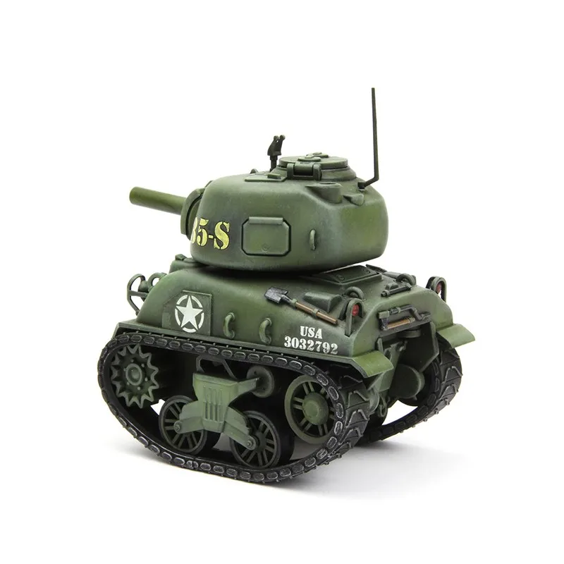 MENG Assemble Figure American Medium Tank M4A1 Sherman WWT-002 Assembly Model Room Ornament Custom Collectible Toy Birthday Gift