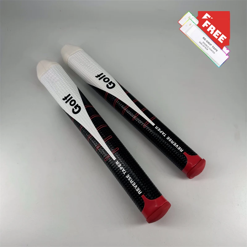 Cinta gratis 1/5 Uds RESEVER TAPER Series palos de Golf redondos empuñaduras grande PU Putter mango de goma medio Golf Putter Kit de empuñaduras Golf 5
