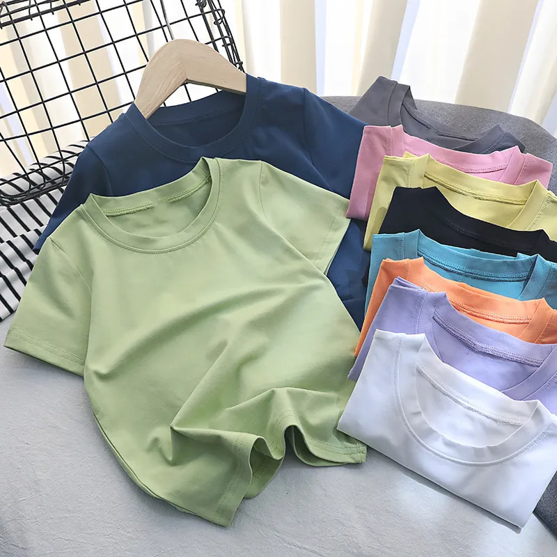 

2025 New Summer Clothing Children's Short Sleeve T-Shirt Cotton Short Sleeve