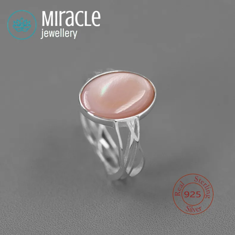 

Чудо-серьба из стерлингового серебра 925, тканая сетка, чистое серебро, драгоценный камень, персонализированное элегантное кольцо для подарка на день рождения