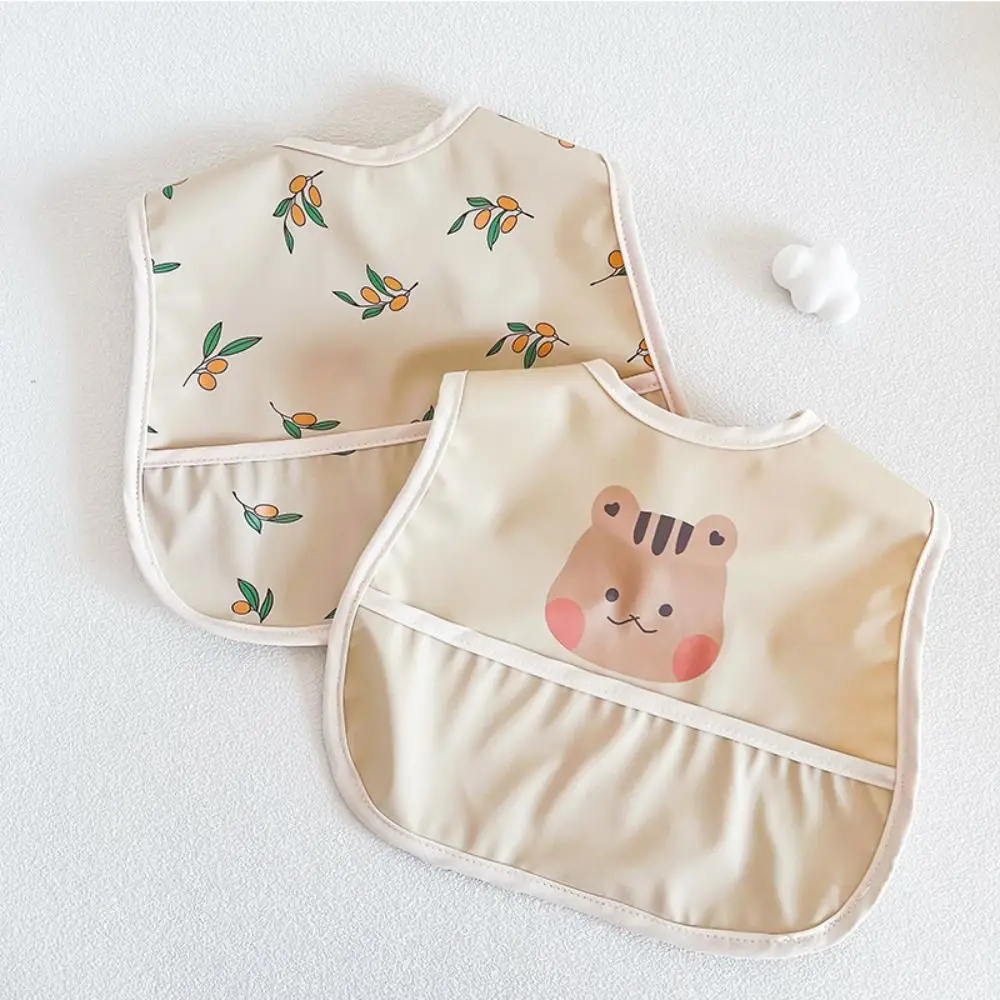 

Cartoon Animal Pattern Baby Feeding Bib Bear Rabbit Baby Drooling Bibs Anti-dirty EVA Saliva Towel Burp Apron Baby Stuff