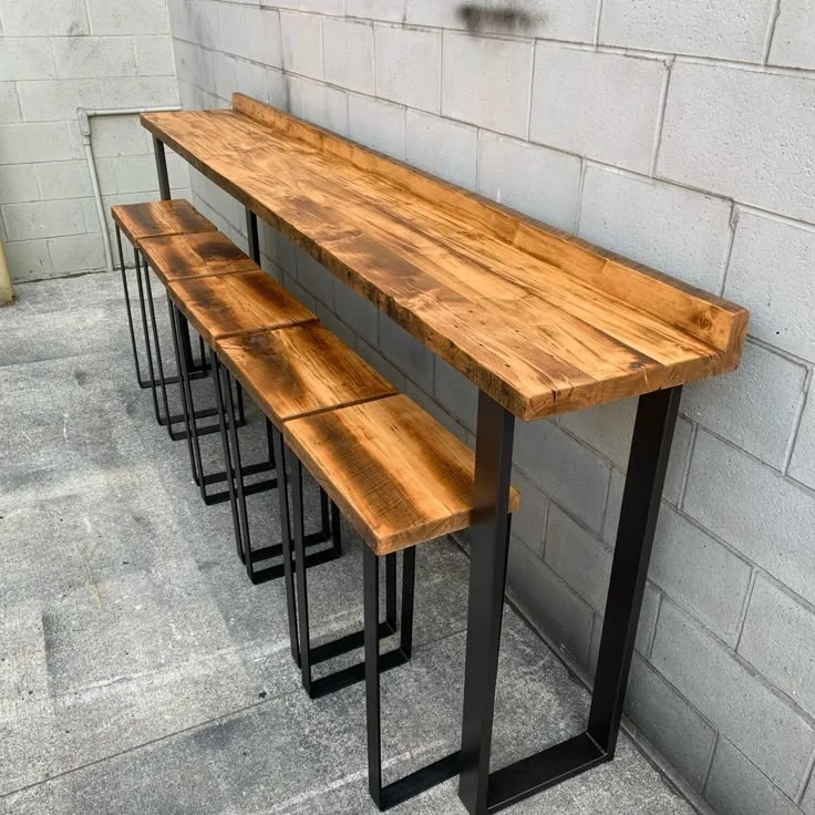 Custom Fast Food Restaurant Hot Sale Indoor Wooden Dinner Latest Commercial Furniture  Restaurant Coffee Bar Table