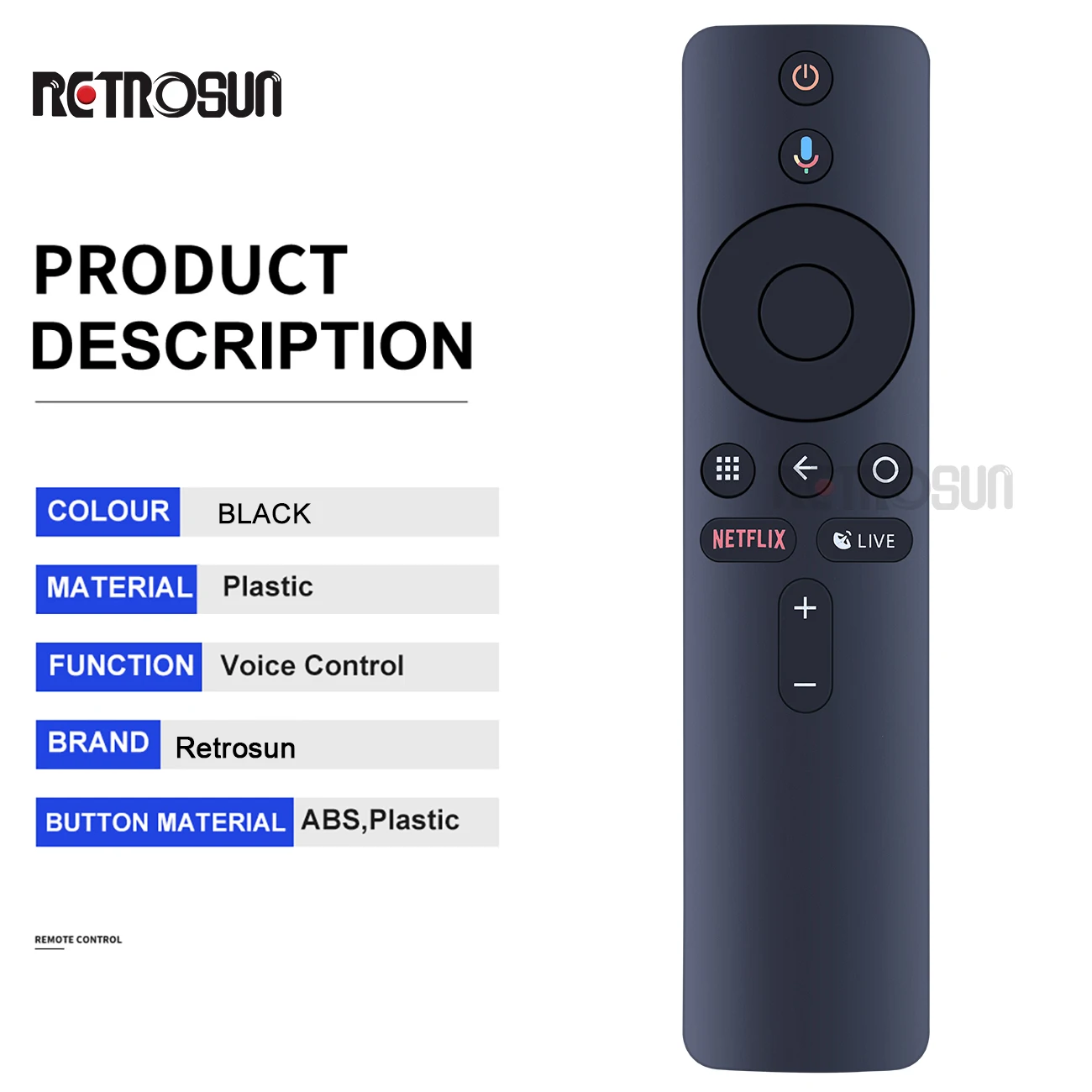 XMRM-006 Controle Remoto de Voz para Xiaomi MI Box S, MDZ-22-AB, MDZ-24-AA, Smart TV Box, Bluetooth, Assistente do Google, Novo