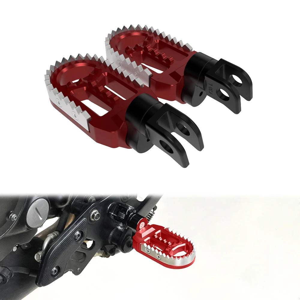 

Fit For Ducati Hypermotard 821 2013-2015 Hypermotard 939 950 Motorcycle Front Wide Foot Pegs Adjustable Footrest Footpegs Pedals