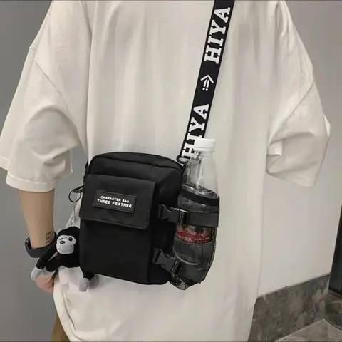 Herr Vintage Canvasväska Herr Casual Axelväska För Herr Messengerväska Herr Rese Axelväskor Bolsa Masculina Hög Kvalitet 10 best sales axelväska i canvas för män - №7