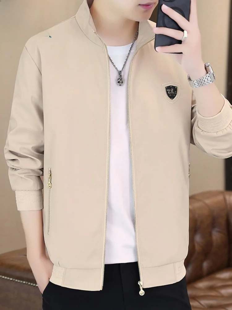 

Paul 2024 Men's Autumn Winter Jaet Stand Collar Luxury Haome Bae mid Youth Upper Apparel Faionable Urban Sle Long ...