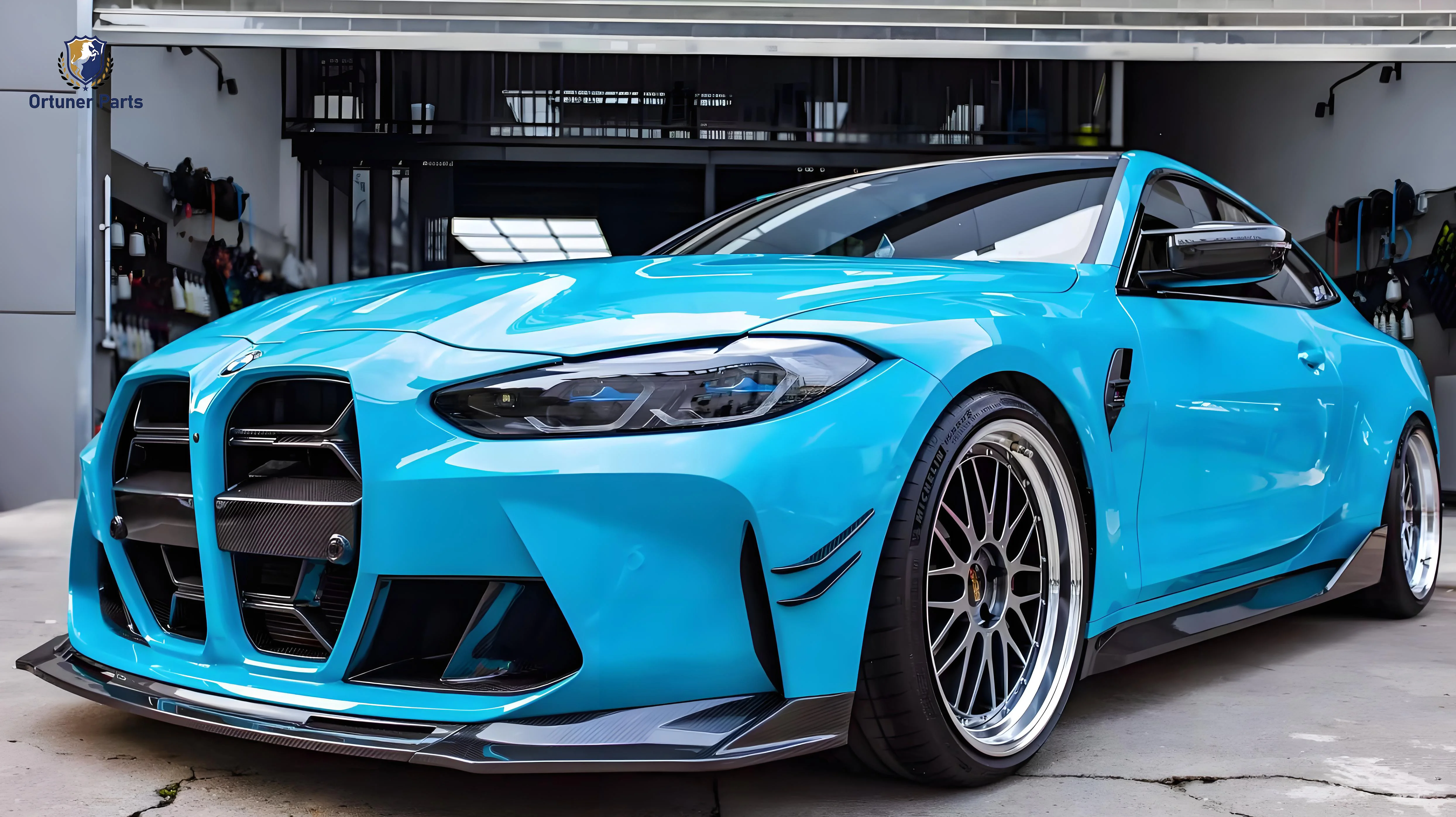 MP Style Dry Carbon Fiber Body Kit for M3 M4 G80 G82 2021+ Models New Front Lip Rear Diffuse Side Skirt Grill Vents Bumper