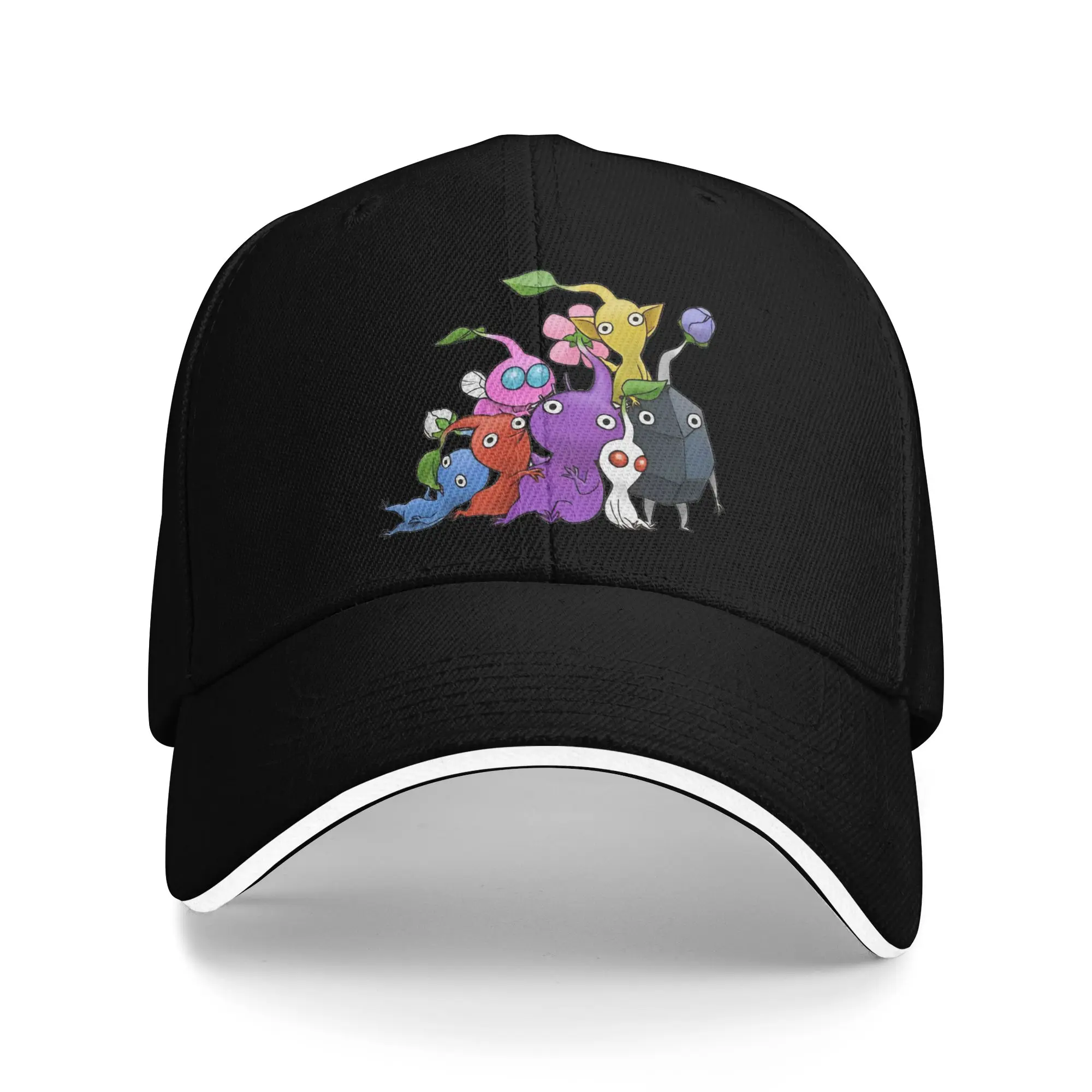 170 Pikmin Ideas Game Art Baseball Caps Hip Hop  Sandwich Cap for Men Women Adjustable Headwear Sport