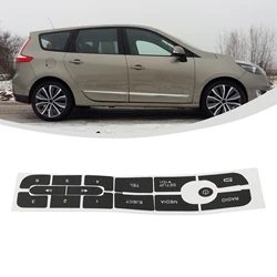 For Renault Car CD Radio Audio Button Repair Decals Sticker For Renault Megane FOR Master FOR Scenic 3 150X50MM For LHD CAR