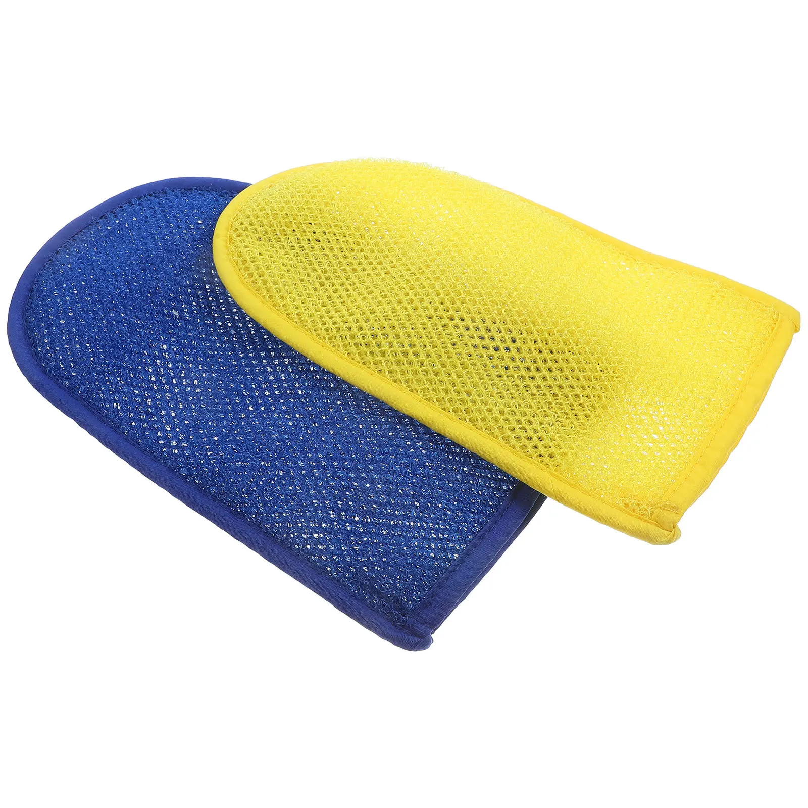 

2Pcs Bath Gloves Exfoliating Body Scrubber Deep Cleansing Tool for Back Neck Shoulders Feet Rich Lather Easy