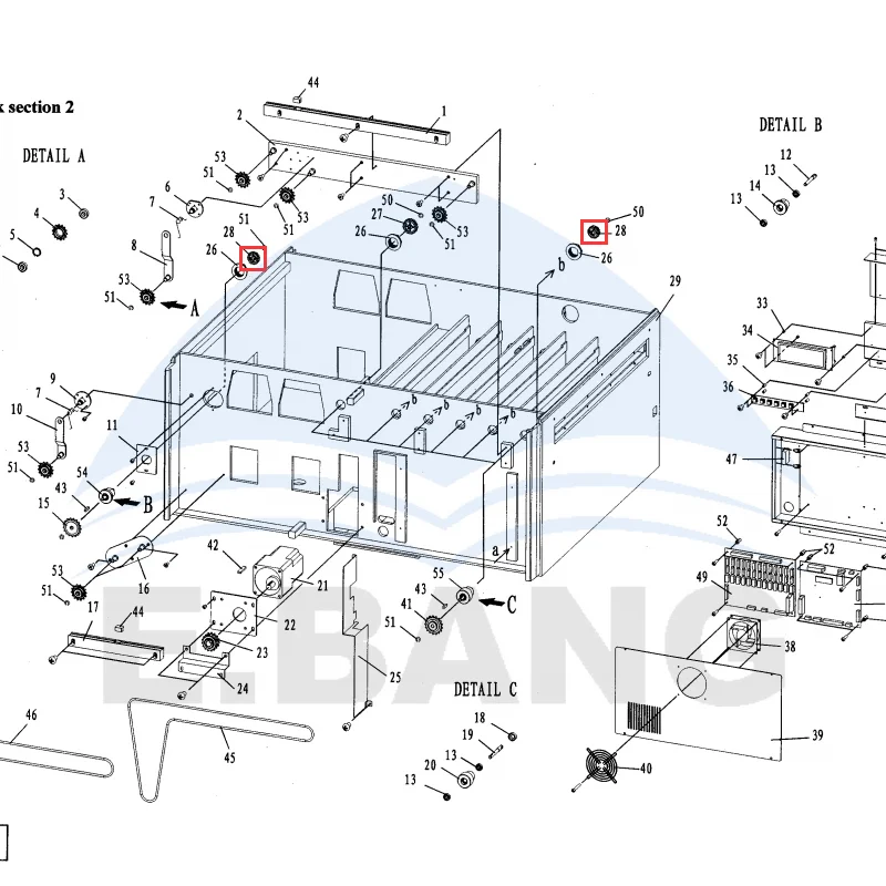 24PRO 20303029/H153062 Drying Rack Transmission Gear Laser Digital Color Photo Processor Expansion Printer Spare Parts