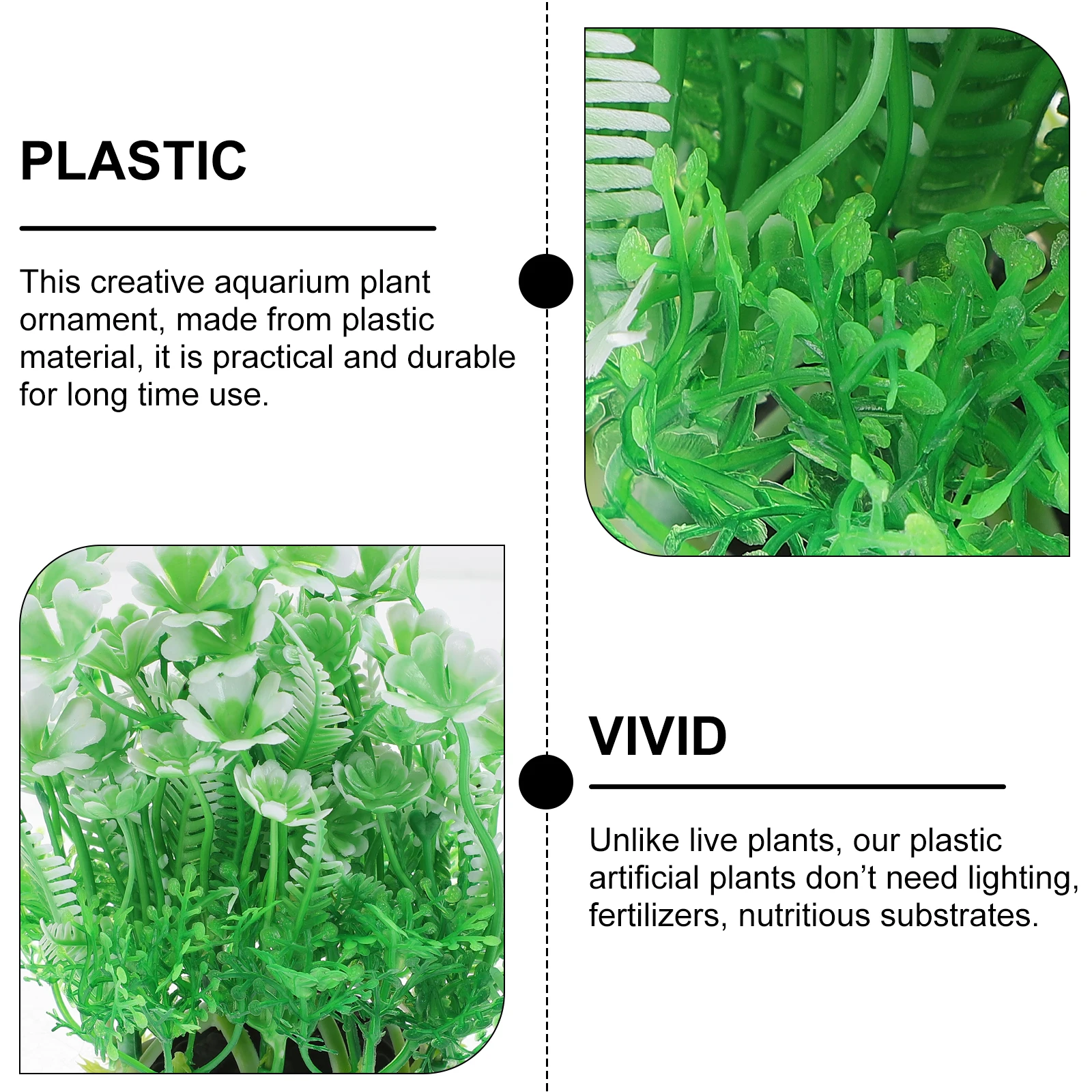 

Artificial Water Plants Aquarium Decorations Plastic Fish Tank Green naments Lifelike Design Safe Non Toxic Easy to Use