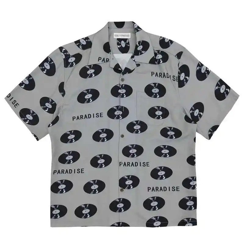 

3D Printed Vinyl ort Sve irt Bla Vinyl Record Print Loose Fit Polyester Youthful Summer Breathable oulder-Length Z...