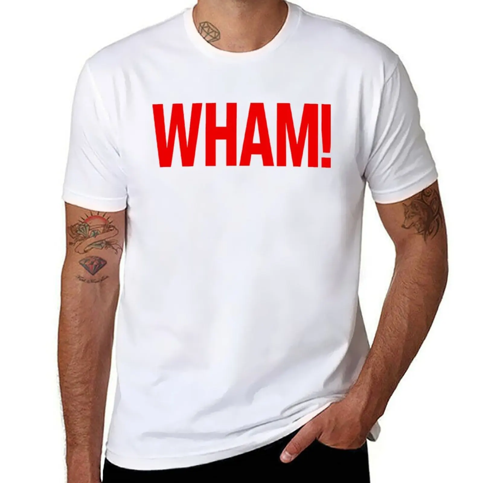 

WHAM! T-Shirt Basic Short Sleeve T-Shirt for Men