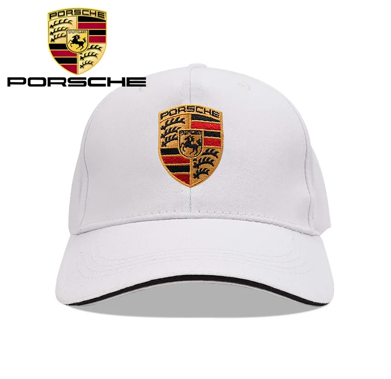 Car Logo Embroidery Snapback Baseball Cap Adjustable Casual Hats For Porsche 918 Taycan Panamera Cayenne Boxster Cayman