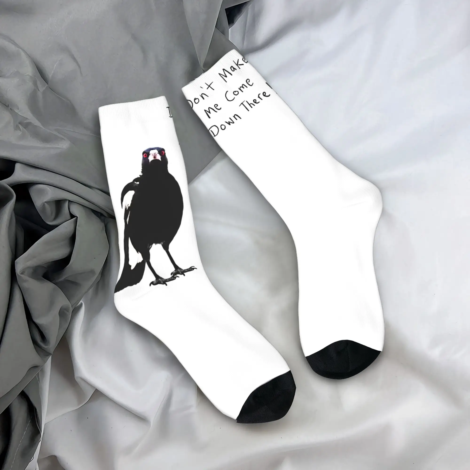 

Women Men Socks Australian Magpie Animal Stockings Anti Skid Soft Breathable Socks Winter Novelty Printed Outdoor Sports Socks