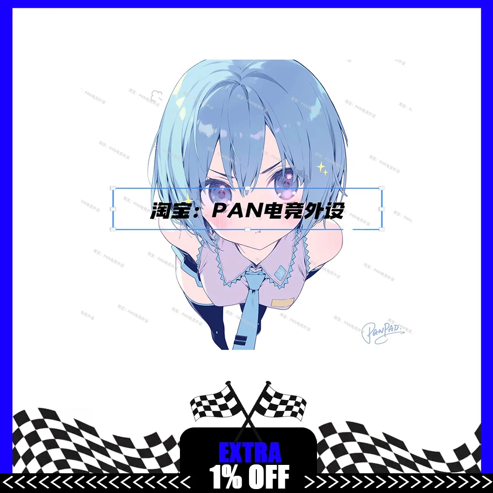 PAN Esports Summer Glass Mousepad Smooth and Speed Mouse Pad Coating Full Coverage Primer For TTK APEX CSGO PC Accessories Gifts