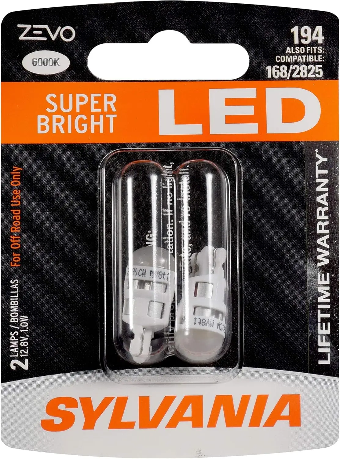 

ZEVO 194 T10 W5W White LED Bulb, (Contains 2 bulbs)